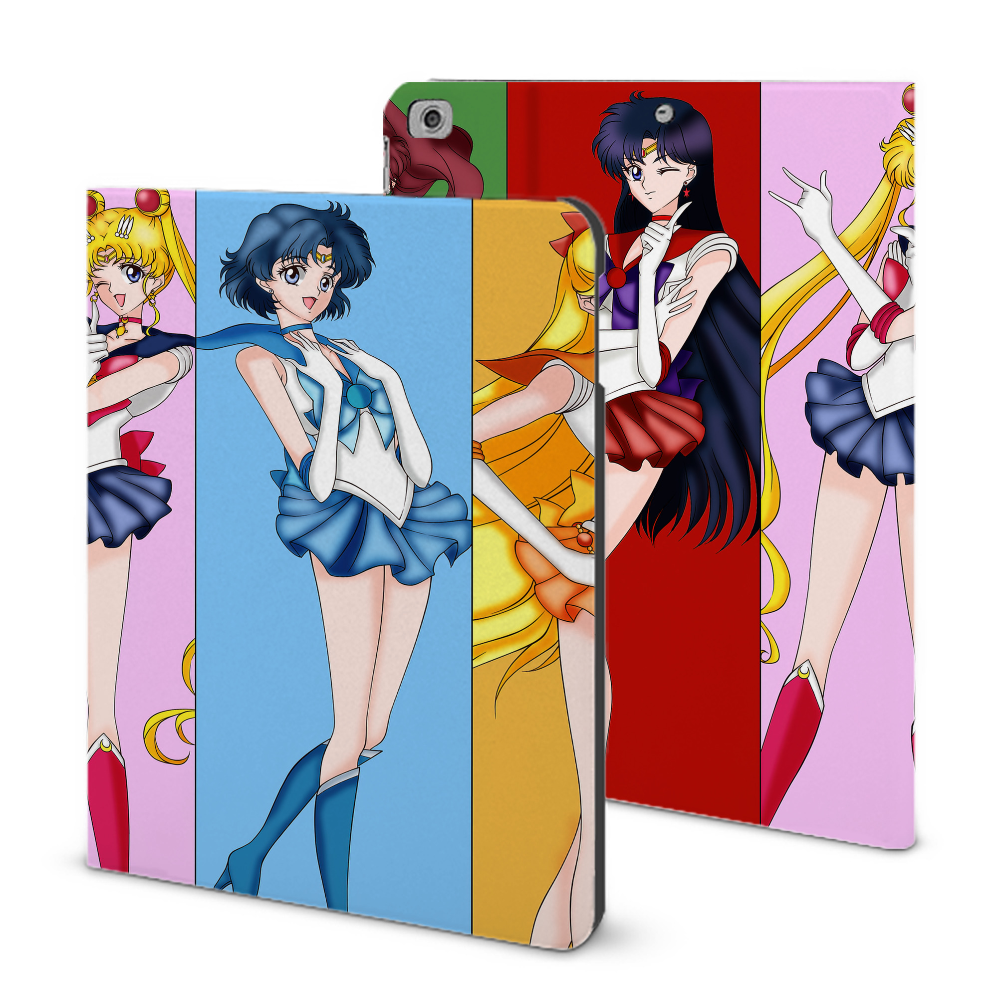 （画像用） 美少女戦士セーラームーン Sailor Moon IPad ケース ブック型 PUレザー TPU 耐衝撃 軽量 薄型 ペン収納なし 全面保護 IPad 各モデル対応